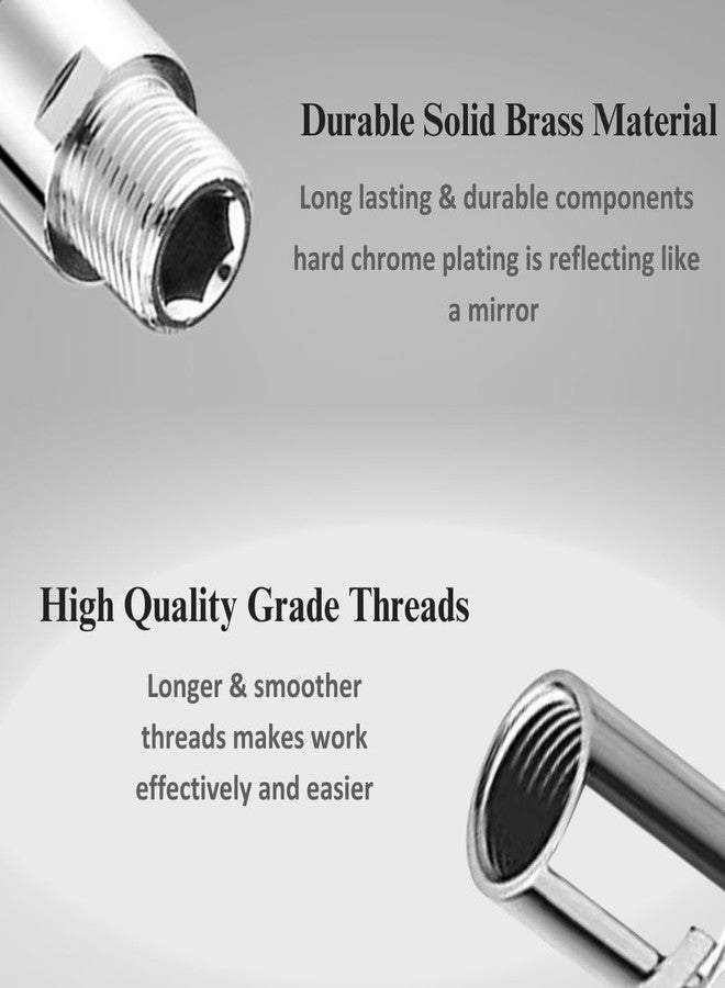 NEW WARE CP Extension Nipple Brass 2.5 inch (Pack of 10) Chrome - Image 3